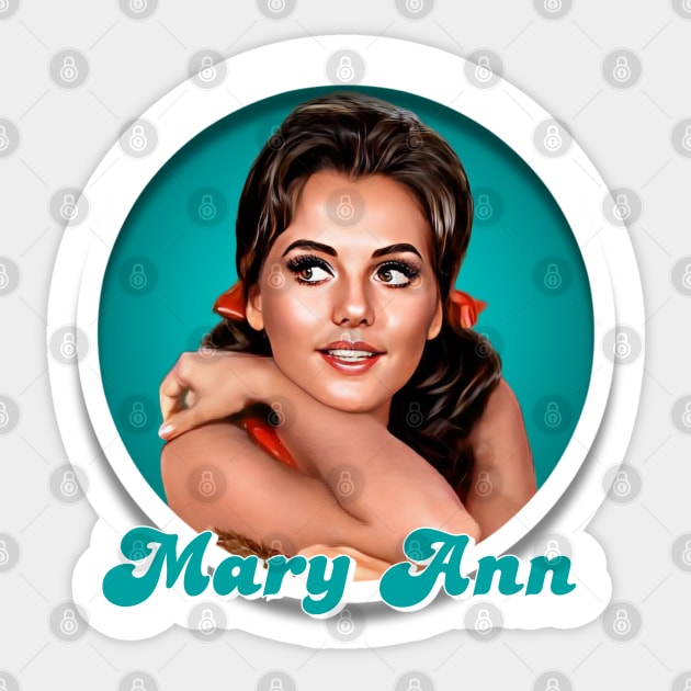 Gilligan's Island - Mary Ann Sticker by Zbornak Designs